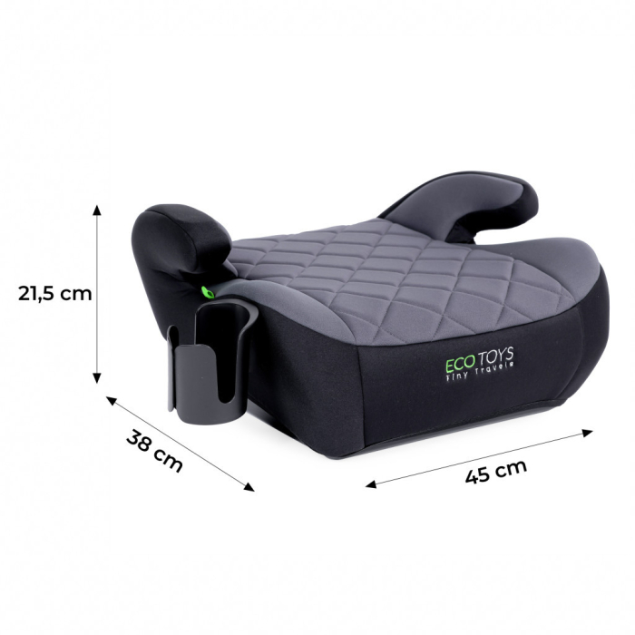 Homelux Scaun înălțător auto pentru copii i-SIZE cu suport pentru pahare înălțime 125-150 cm [10]