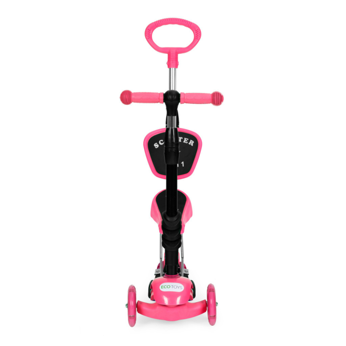 Homelux Scuter cu trei roți cu roți Led 3 în 1 roz [3]