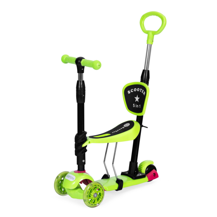 Homelux Scuter cu trei roți cu roți Led 3 în 1 verde [4]