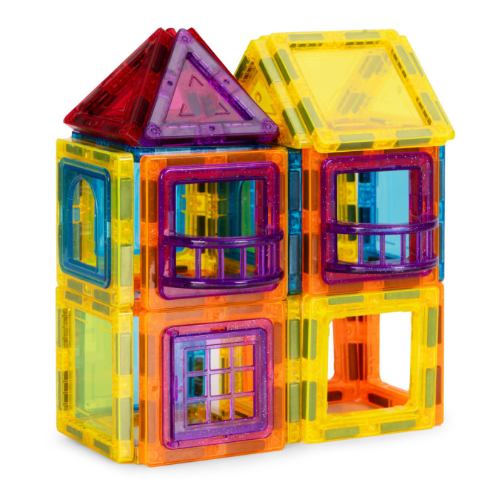 Homelux Set construcție magnetică 45 piese avion, casă, mașină [7]