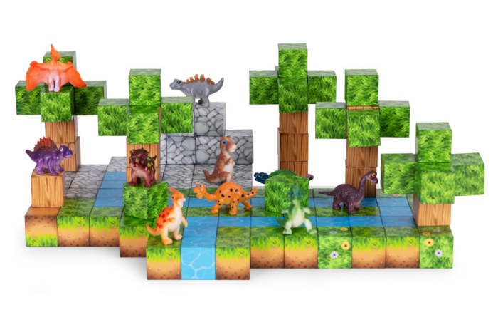 Homelux Set de blocuri de construcție magnetice dinozaur 142 piese [6]