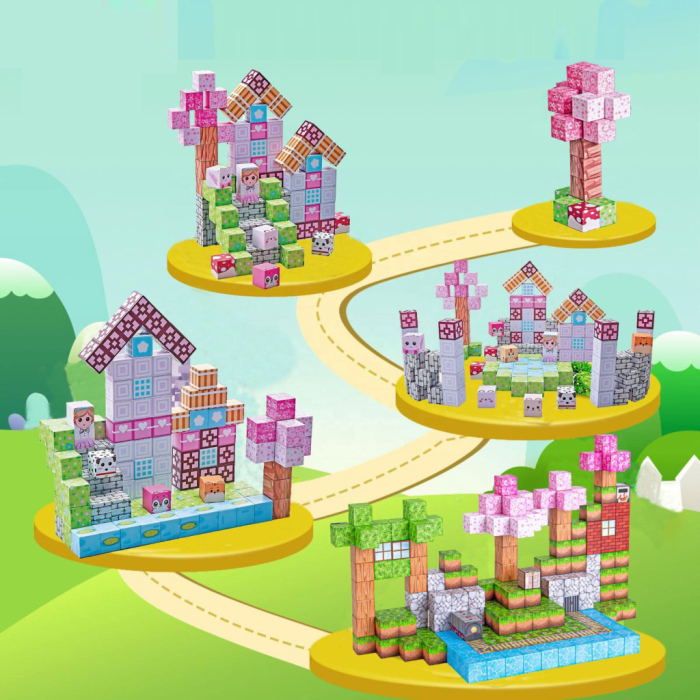 Homelux Set de blocuri de construcție magnetice Dreamworld cu 140 de blocuri de construcție creative [7]