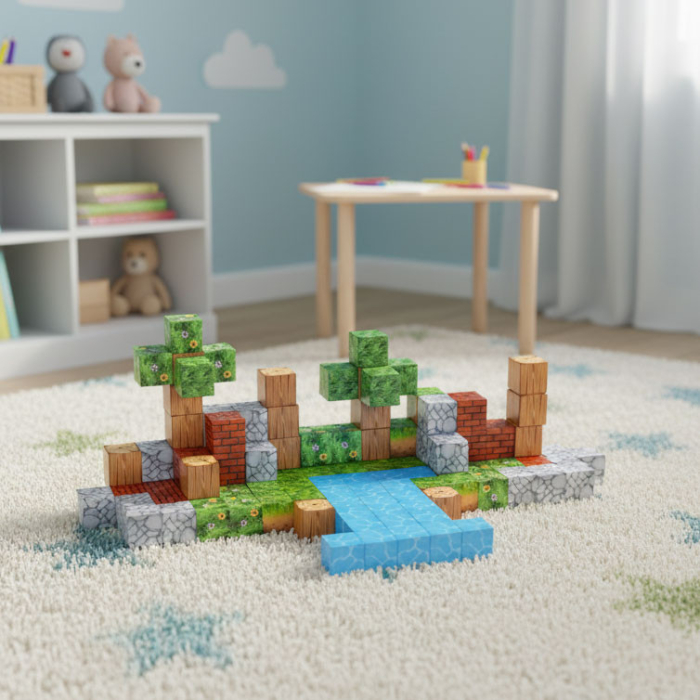 Homelux Set de blocuri de construcție magnetice Summer World 119 piese [3]