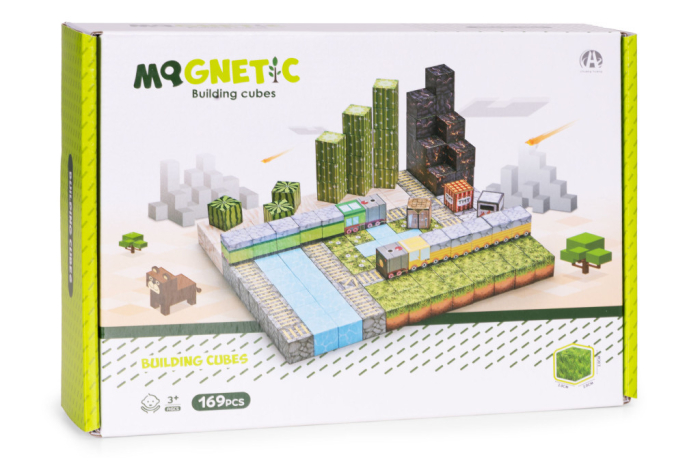 Homelux Set de blocuri de construcție magnetice Wild West 169 piese [10]