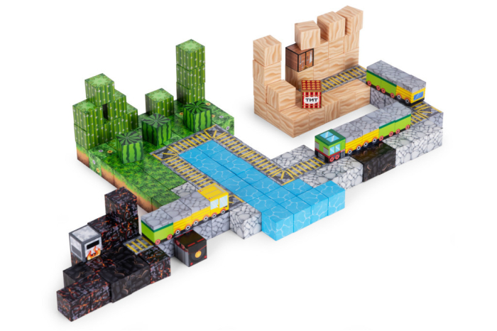 Homelux Set de blocuri de construcție magnetice Wild West 169 piese [2]