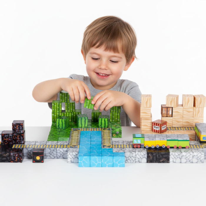 Homelux Set de blocuri de construcție magnetice Wild West 169 piese [5]