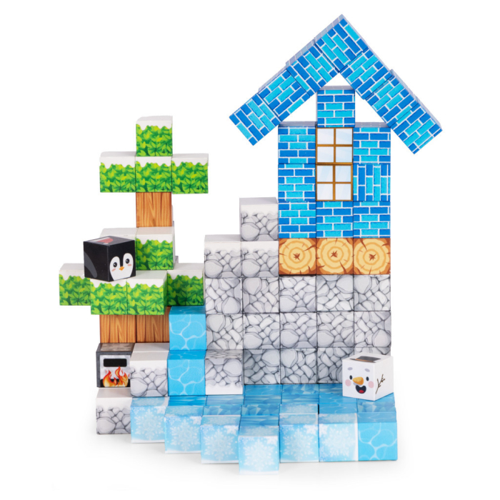 Homelux Set de blocuri de construcție magnetice Winter World 124 piese [3]