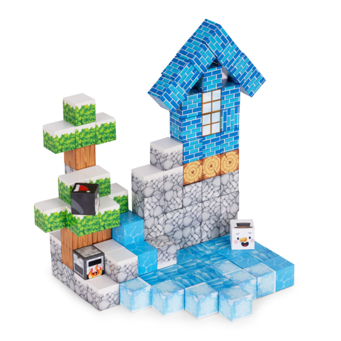 Homelux Set de blocuri de construcție magnetice Winter World 124 piese [2]