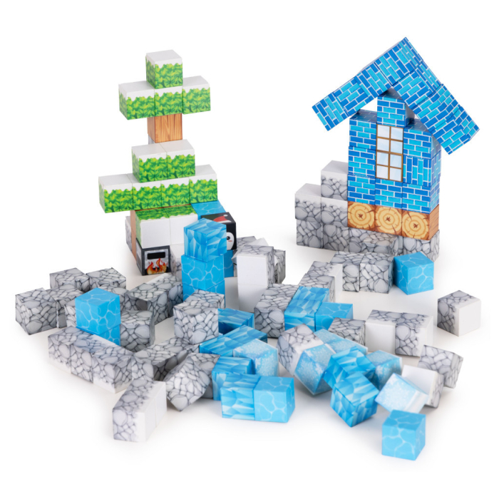 Homelux Set de blocuri de construcție magnetice Winter World 124 piese [4]