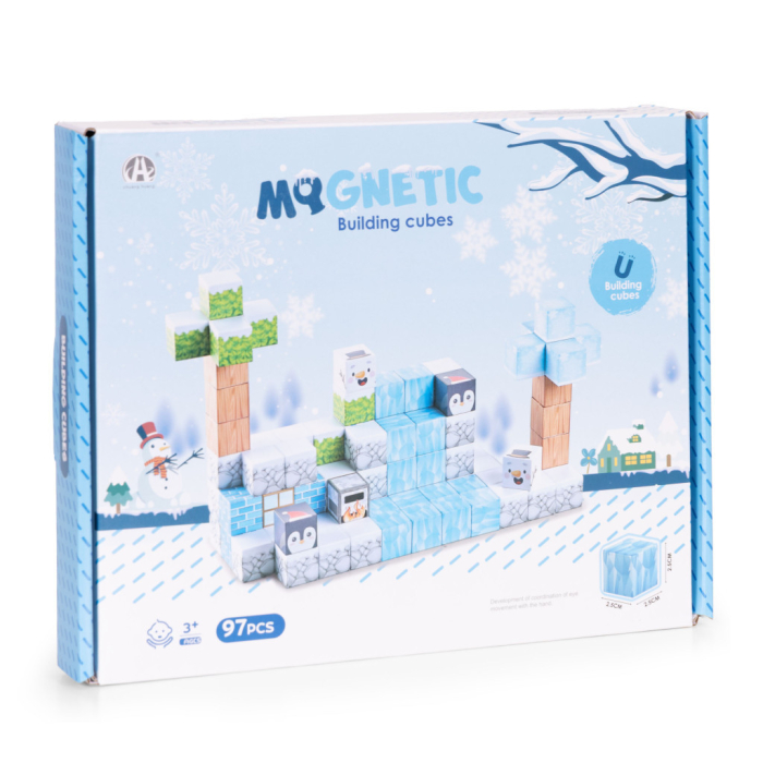 Homelux Set de blocuri de construcție magnetice Winter World 97 piese [10]