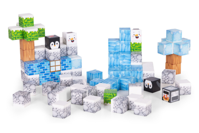 Homelux Set de blocuri de construcție magnetice Winter World 97 piese [4]