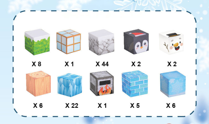 Homelux Set de blocuri de construcție magnetice Winter World 97 piese [7]