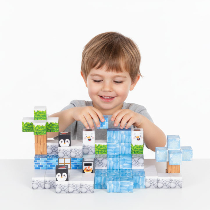 Homelux Set de blocuri de construcție magnetice Winter World 97 piese [6]