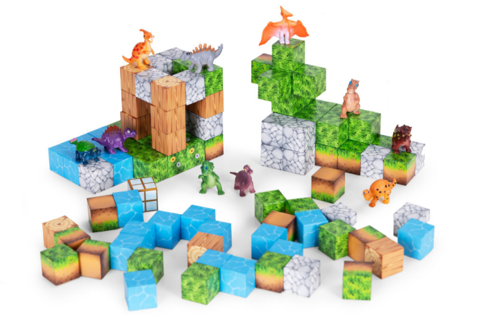 Homelux Set de blocuri magnetice dinozaur 114 piese [7]