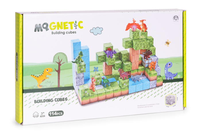 Homelux Set de blocuri magnetice dinozaur 114 piese [8]