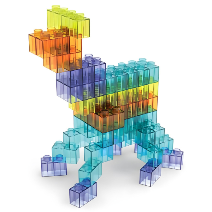 Homelux Set de construcție cu pistă de curs magnetică cu mașini LED 154 de piese [5]