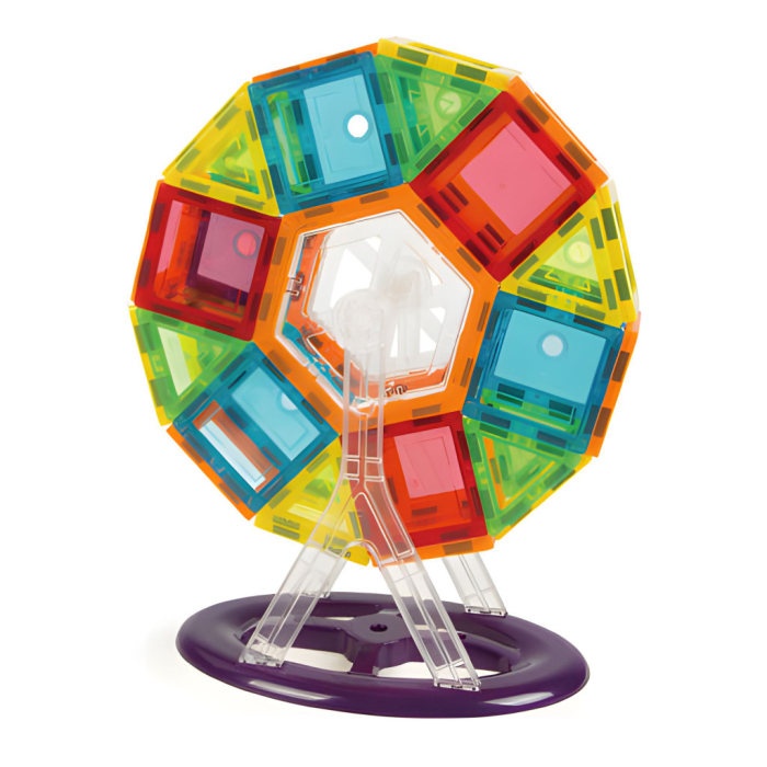 Homelux Set de constructii magnetice 70 piese casa, masina, roata Ferris etc. [4]