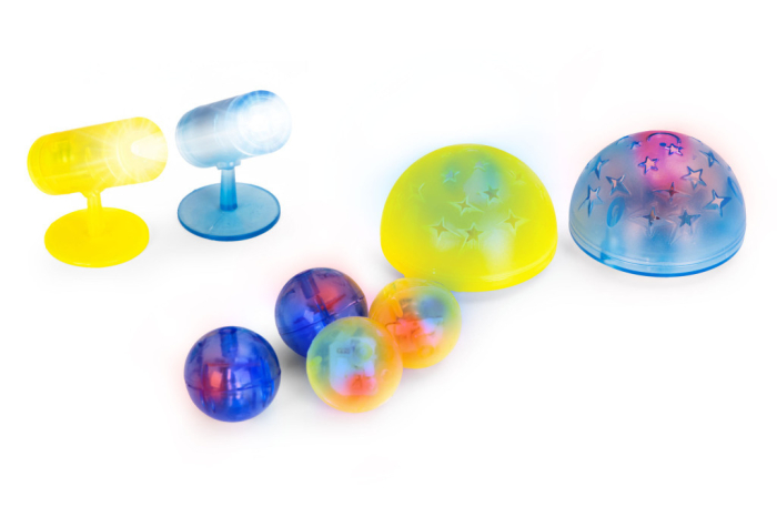 Homelux Set de jucării de construcție cu bile magnetice luminoase 134 piese [8]