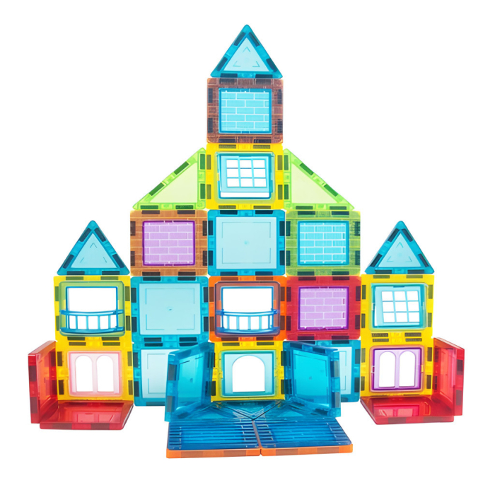 Homelux Set de jucării de construcție magnetice 130 piese robot, pompier, avion etc. [2]