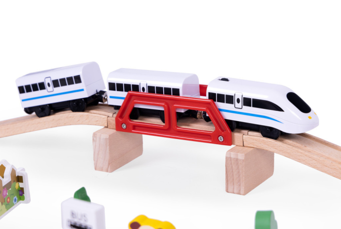 Homelux Set de trenuri agricole din lemn 53 de piese [6]