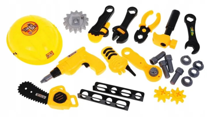 Homelux Set de unelte pentru copii și masă de asamblare, 23 de piese [2]