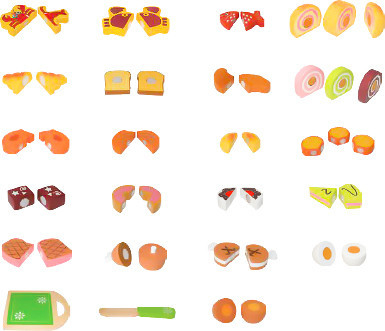 Homelux Set tăietor de alimente din lemn 23 de bucăți [7]