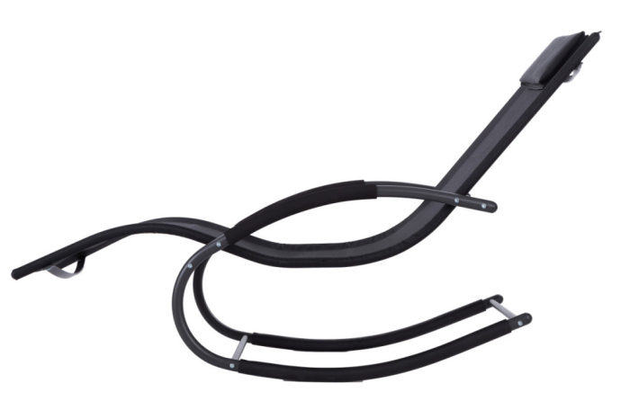 Homelux Șezlong, balansoar negru [3]