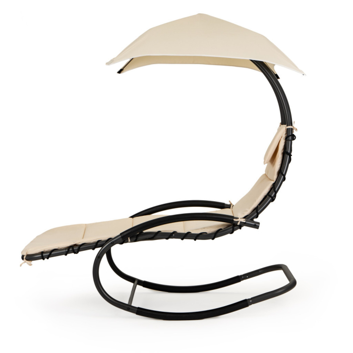 Homelux Șezlong hamac de grădină, bej [5]