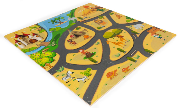 Homelux Spumă burete joc mat safari puzzle 9pcs 93x93cm [3]