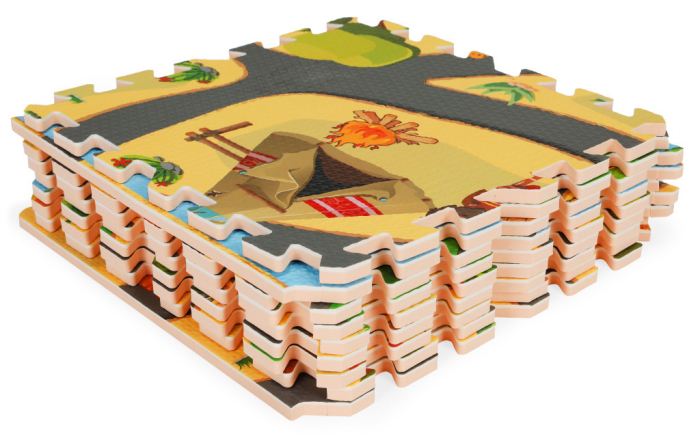 Homelux Spumă burete joc mat safari puzzle 9pcs 93x93cm [4]