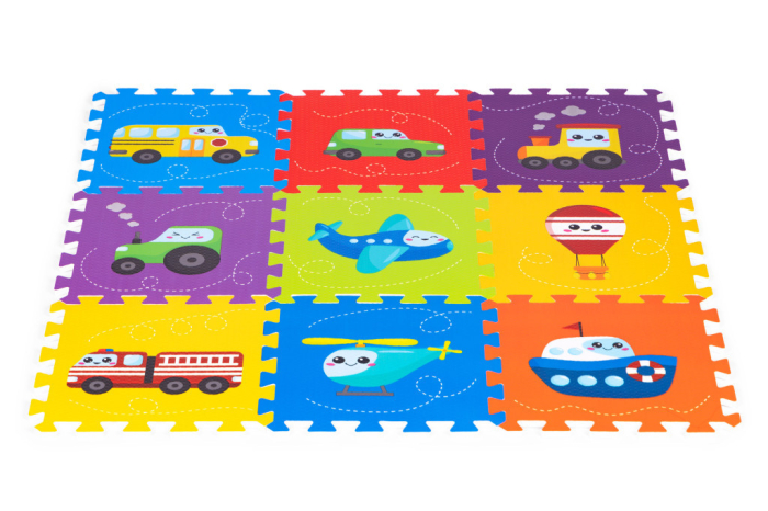 Homelux Spumă puzzle covor vehicule puzzle cu 9 elemente 86x86cm [2]