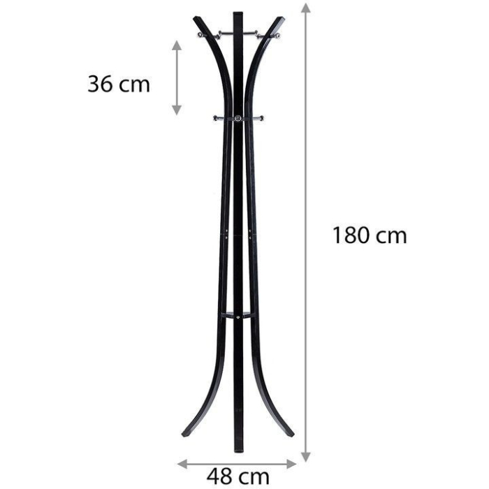 Homelux Suport de haine în picioare negru, alb [5]