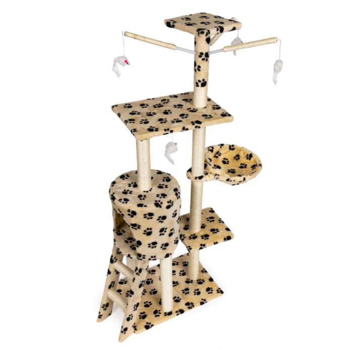 Homelux Suport de zgâriat pentru pisici 138 cm bej [6]