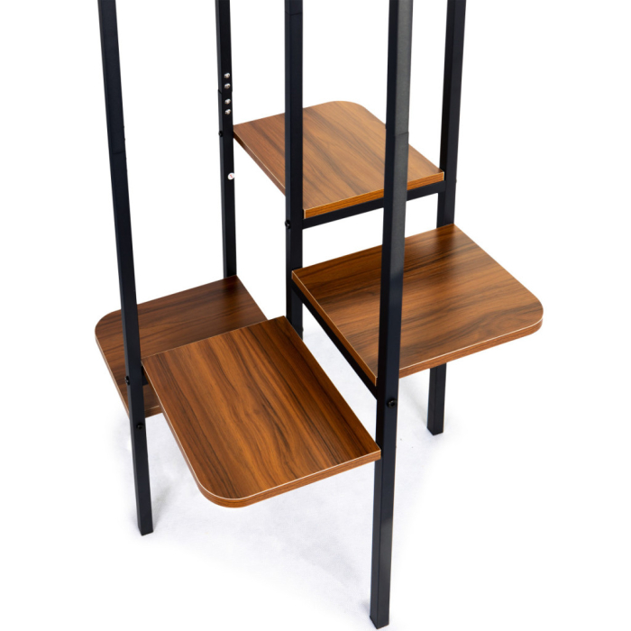 Homelux Suport pentru haine în picioare pe mai multe niveluri, cu rafturi [5]