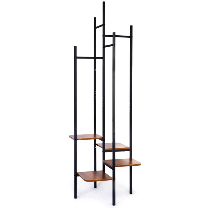 Homelux Suport pentru haine în picioare pe mai multe niveluri, cu rafturi [2]