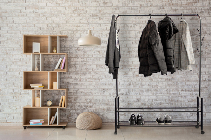 Homelux Suport rulant pentru haine cu două rafturi [6]