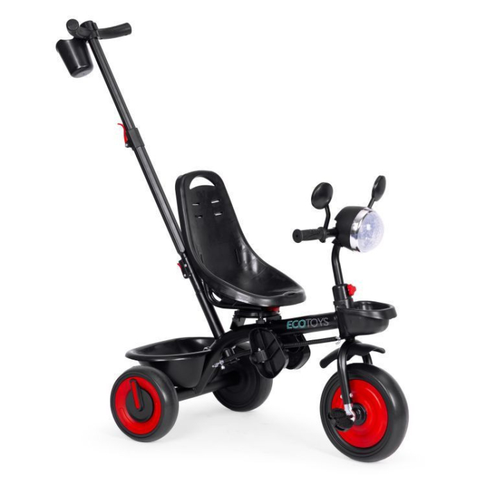 Homelux Triciclu triciclu cu scaun pivotant și parasolar 3in1 roșu [5]