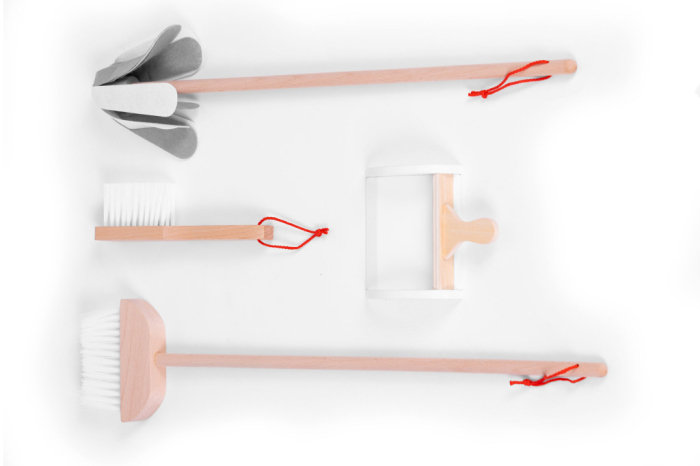 Homelux Trusă de curățare din lemn pentru copii bej [7]