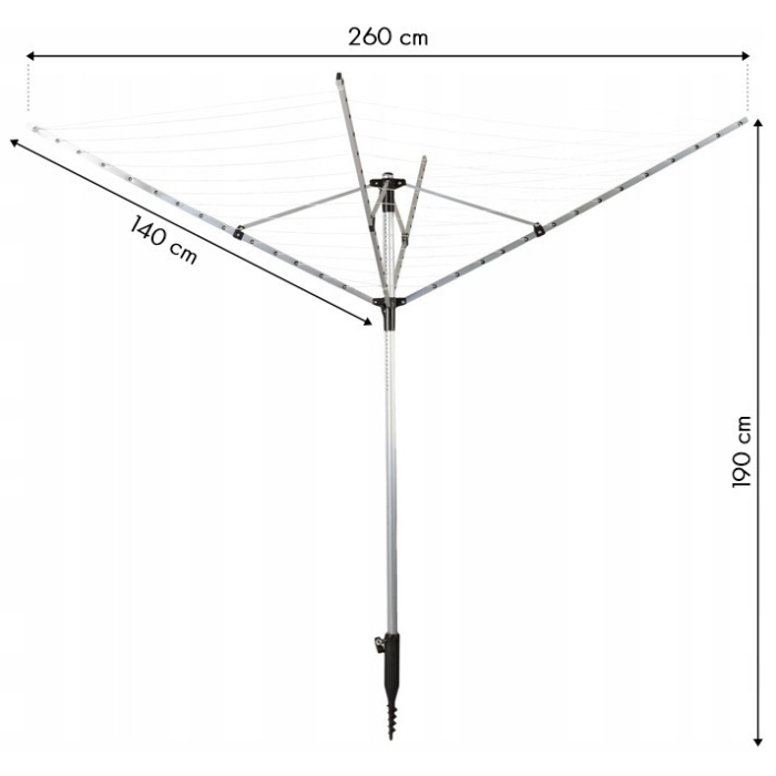 Homelux Uscător de rufe de grădină [7]