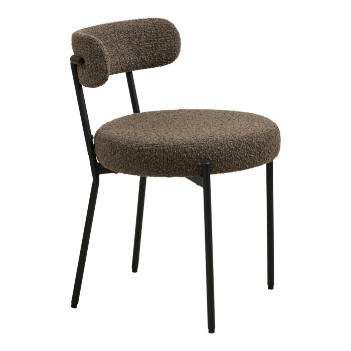 House Nordic Badalona Scaun de masă, cataramă, maro, negru [3]