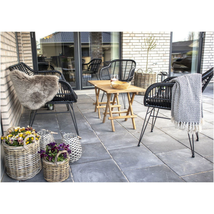 House Nordic Canapea Trieste din poliratan cu pernă [8]