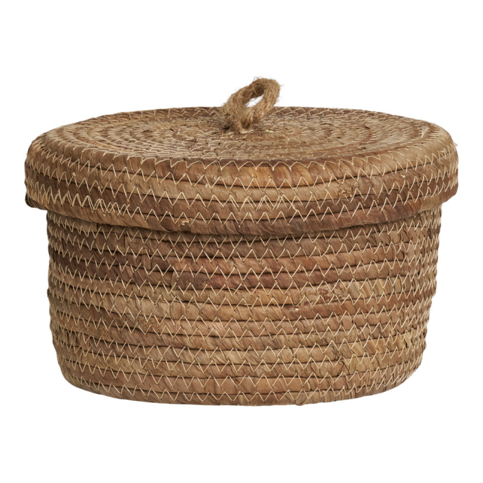 House Nordic Coșuri Desio, frunze de bananier, naturale, 2pcs [3]