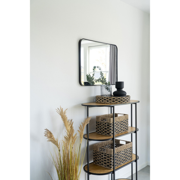 House Nordic Coșuri Salar, iarbă de mare, negru/natural, 2pcs [2]