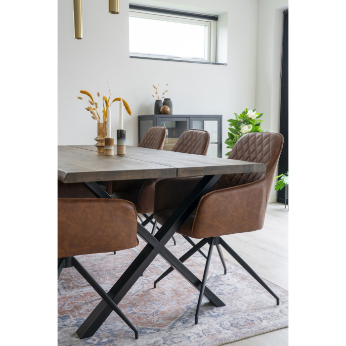 House Nordic Covor Havana 160x230 cm portocaliu-albastru [4]