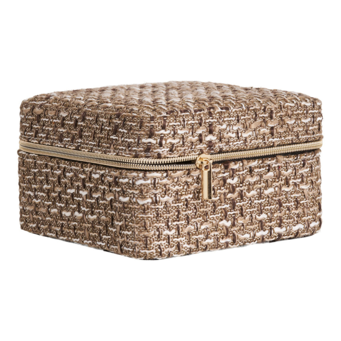 House Nordic Cutie de bijuterii Marrakech, amestec maro, 11x11x6,5 cm [7]