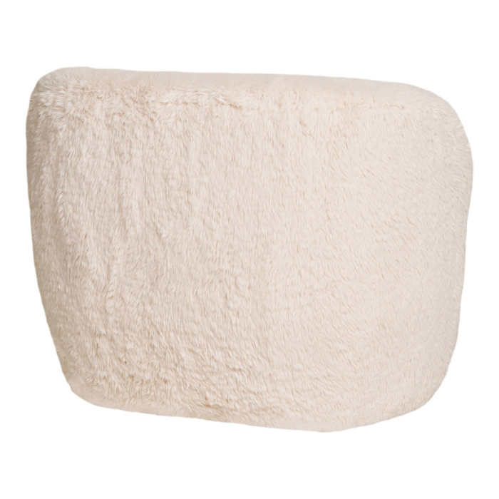 House Nordic Fotoliu Setubal, blană artificială, fildeș [5]