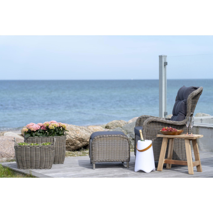 House Nordic Găleată răcitoare pentru sticle Bristol LED cu curea, albă, reîncărcabilă [5]