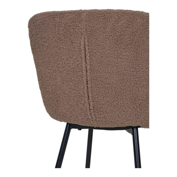 House Nordic Halden scaun de luat masa maro închis [6]