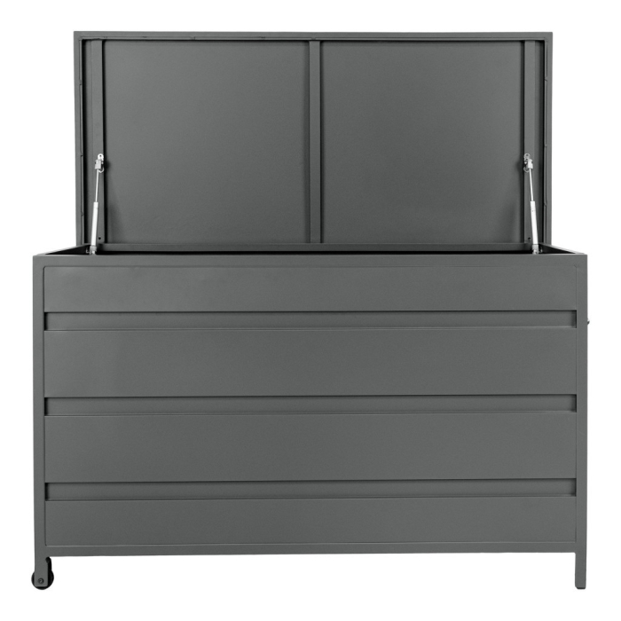 House Nordic Ladă de grădină Cassis din aluminiu, gri 450 L [2]