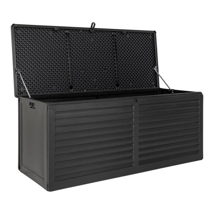 House Nordic Ladă de grădină din plastic Dubrovnik, neagră 490 L [4]